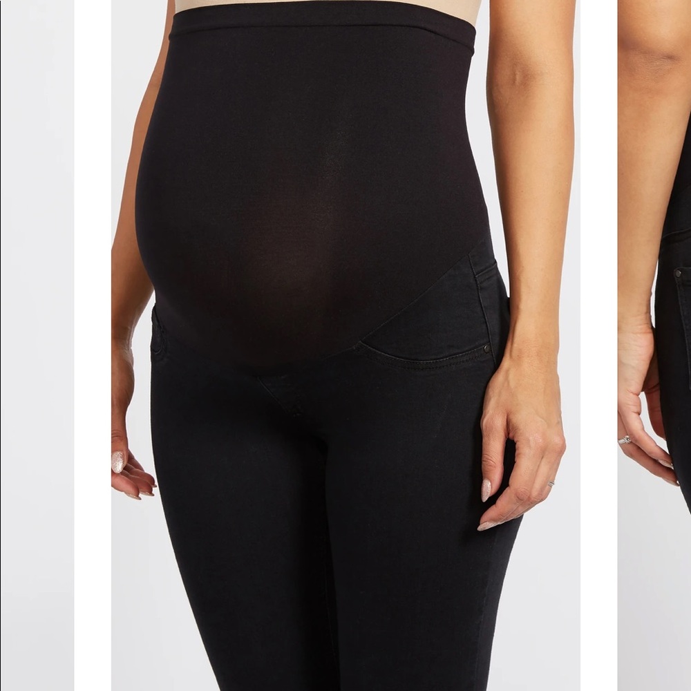 Black Over the Bump Maternity Skinny Jeans